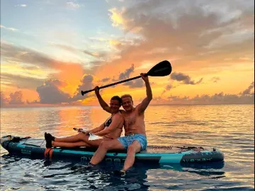 Atardecer en Paddleboard en Rocky Cay